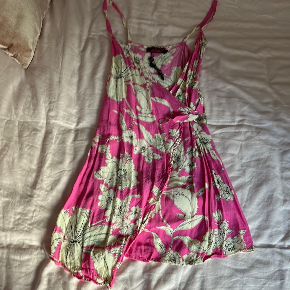 Small floral wrap dress from revolve